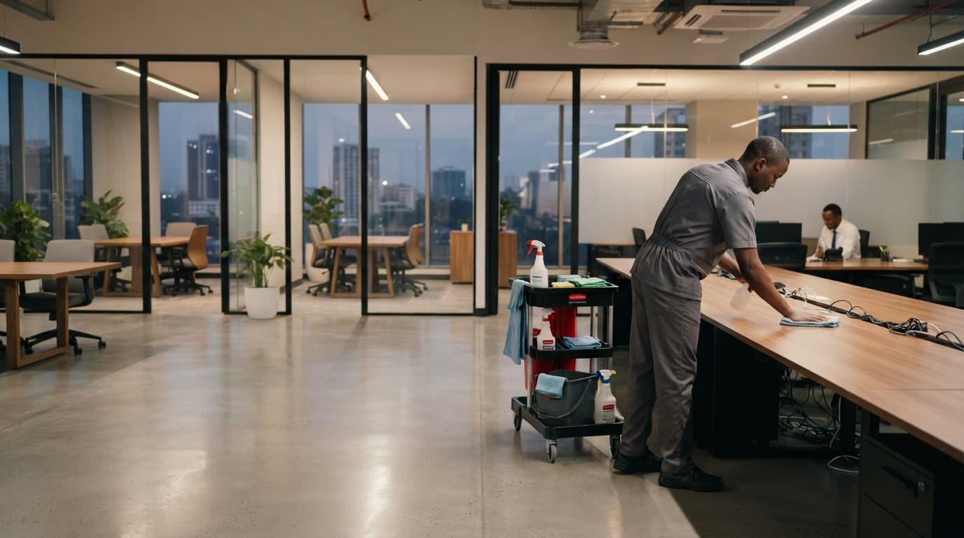 Eminence Cleaning Company team at work